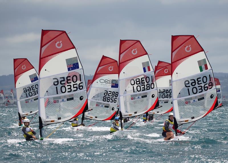 From the Slalom course - Day 4 - 2019 O'Pen BIC Worlds, Manly Sailing Club - photo © Denis Garner