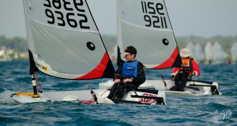Day 2 - 2019 Musto Queensland Youth Regatta photo copyright Mitchell Pearson / SurfSailKite taken at Royal Queensland Yacht Squadron and featuring the O'pen Skiff class