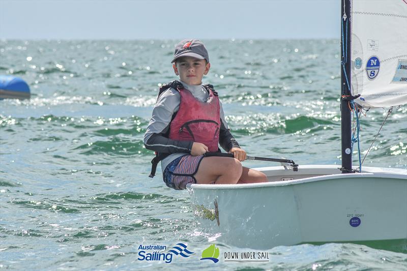 Darcy Higgins finished second in the Optimist Open fleet - 2019 South Australian Youth Championships - photo © Harry Fisher