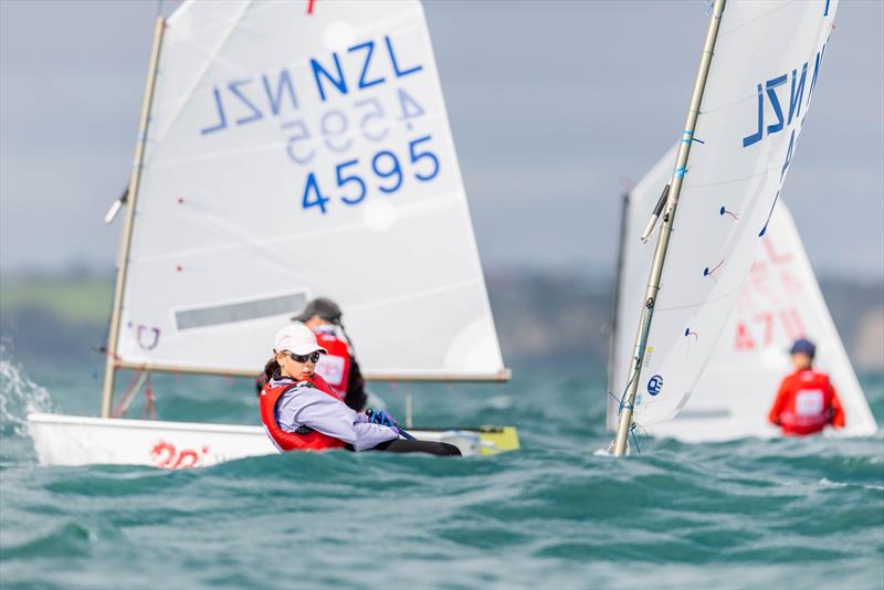 Day 3 - 2023 Toyota Optimist NZ Nationals - Wakatere BC - April 9, 2023 photo copyright Adam Mustill taken at Wakatere Boating Club and featuring the Optimist class