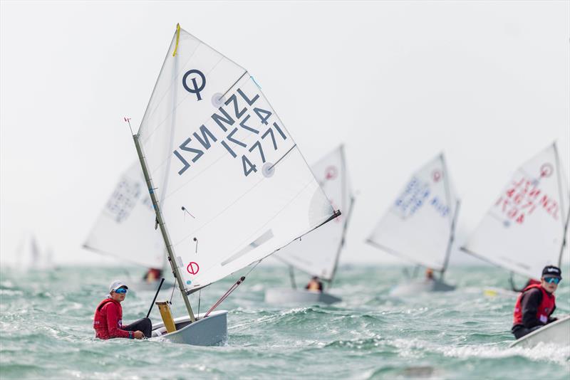 William Mason - Day 4 - 2023 Toyota Optimist NZ Nationals - Wakatere BC - April 10, 2023 - photo © Adam Mustill