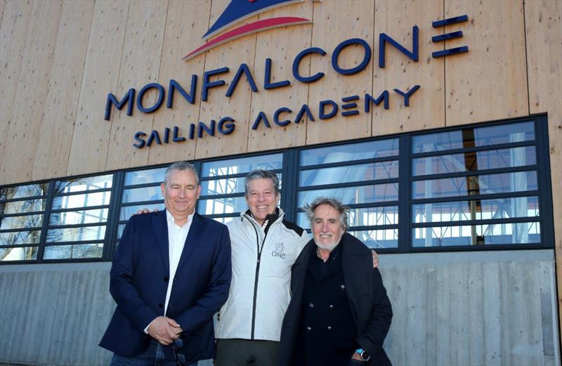 From Left: Giorgio Tanzariello, Vice President of YCM; Bruno Finzi, ORC Chairman and Loris Plet, General Manager of YCM photo copyright Andrea Carloni taken at  and featuring the ORC class