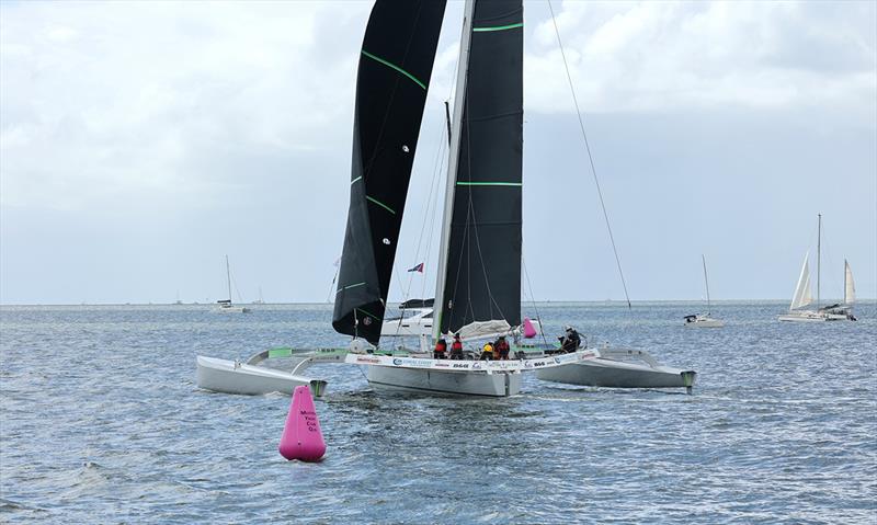 Rex - Brisbane to Gladstone Multihull Yacht Race photo copyright Chris Dewar taken at Multihull Yacht Club Queensland and featuring the ORMA 60 class