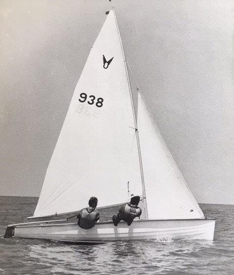 Tony Blachford (left) and crew Brent Strickland in one of their early Ospreys - photo © Blachford Family