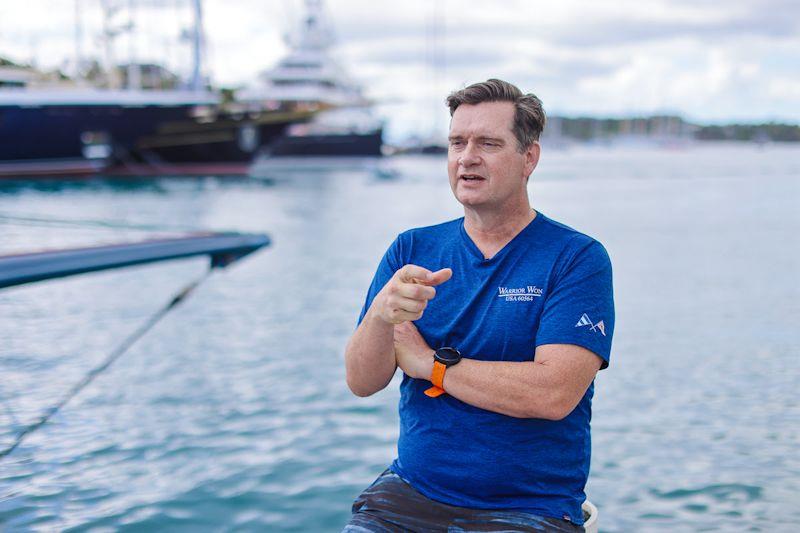 Chris 'Lew' Lewis, Navigator - Warrior Won wins the 2022 edititon of the RORC Caribbean 600 - photo © Arthur Daniel / RORC