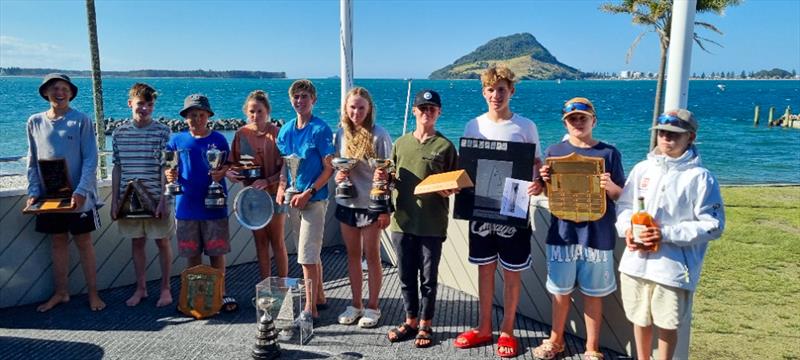 Trophy Winners - P class - 2024 Tauranga Cup, January 9, 2024, Tauranga photo copyright Gary Smith taken at Tauranga Yacht & Powerboat Club and featuring the P class class