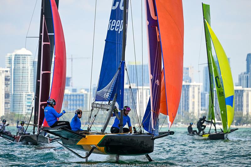 69F on final day of racing on Biscayne Bay - Bacardi Cup Invitational Regatta 2023 photo copyright Martina Orsini taken at Coconut Grove Sailing Club and featuring the Persico 69F class