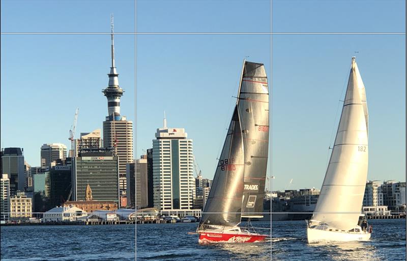 Extreme (left) and Namu racing on the Waitemata photo copyright Photo supplied taken at Royal New Zealand Yacht Squadron and featuring the PHRF class