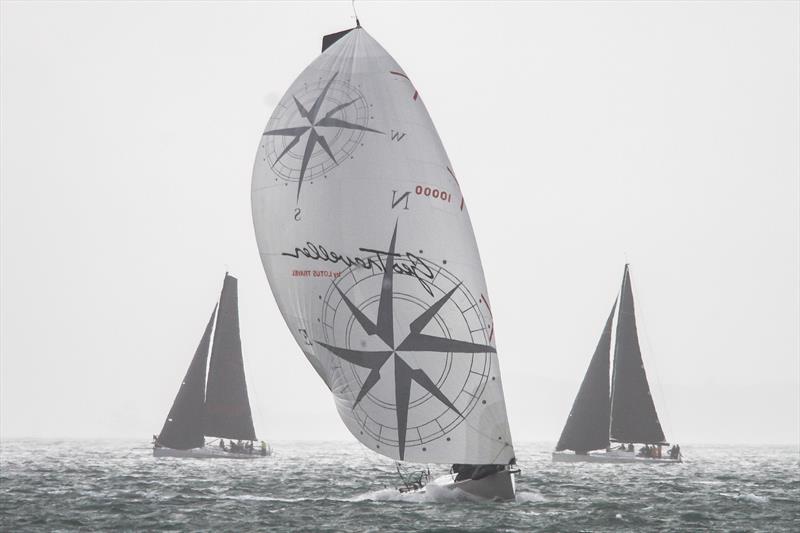 Club Marine Winter Series - Waitemata Harbour - June 27, 2020 - This is a colour shot not B&W and the boats have not been photoshopped into position photo copyright Richard Gladwell / Sail-World.com taken at Royal New Zealand Yacht Squadron and featuring the PHRF class