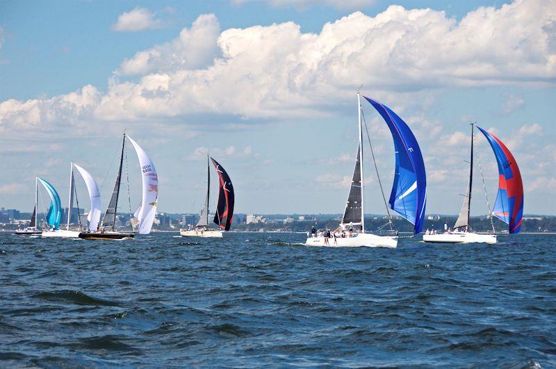 PHRF in the 2020 Stamford Vineyard Race photo copyright Rick Bannerot / ontheflyphoto.net taken at Stamford Yacht Club and featuring the PHRF class