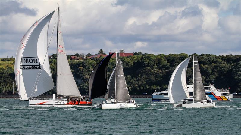 Multihulls chase Wired - Doyle Sails Evening Race - Royal New Zealand Yacht Squadron, January 19, 2021 - photo © Richard Gladwell - Sail-World.com/nz