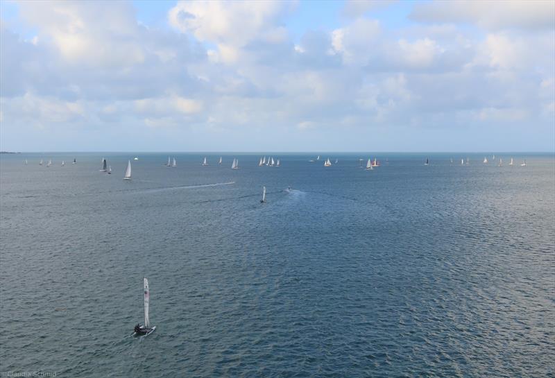 Pre-race action at the Miami Key Largo Regatta photo copyright Miami Key Largo Regatta taken at Miami Yacht Club and featuring the PHRF class