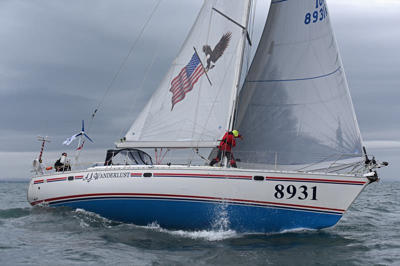 Charlene Howard's yacht AJ Wanderlust - winner of the 2H RB&I on corrected time and RIR competitor photo copyright Charlene and Bobby Drummond. taken at Royal Western Yacht Club, England and featuring the PHRF class