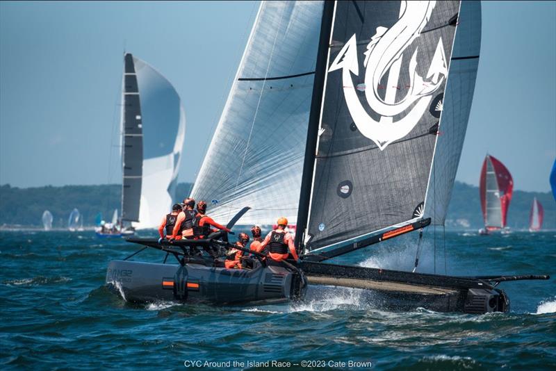 First Multihull - 96th Conanicut Yacht Club Around the Island Race - photo © Cate Brown