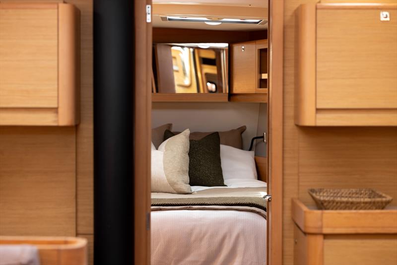 Warwick Fabric's Weave Collection onboard Zen's forward cabin - Zen - Dufour 520 Grand Large - Pocketspace Marine Styling Project  - photo © PocketSpace
