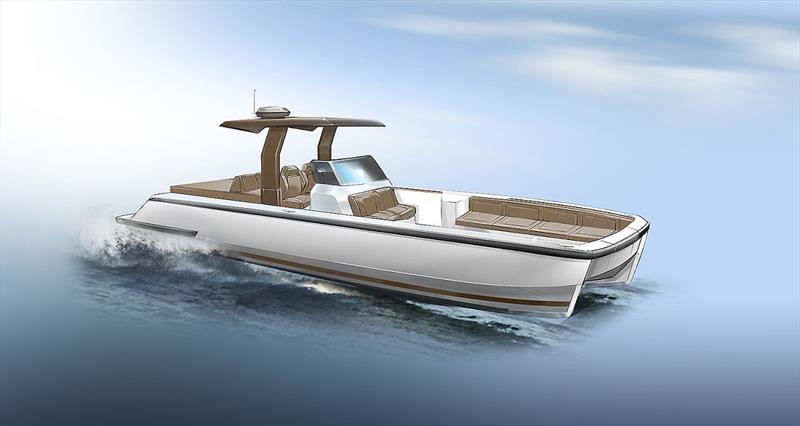 9m hysucat Tender Sketch photo copyright Sand People taken at  and featuring the Power boat class