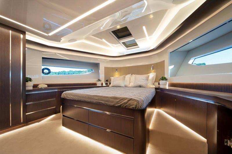 Pearl 62 VIP cabin photo copyright Pearl Yachts taken at  and featuring the Power boat class