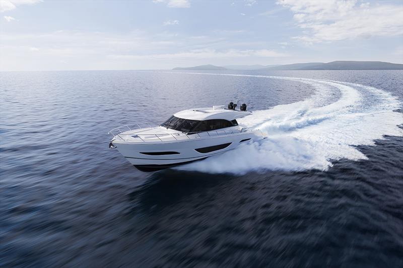 Twin 800 up to optional 1150hp Diesels will ensure there is plenty of zip in the new Maritimo S60 photo copyright Maritimo taken at  and featuring the Power boat class