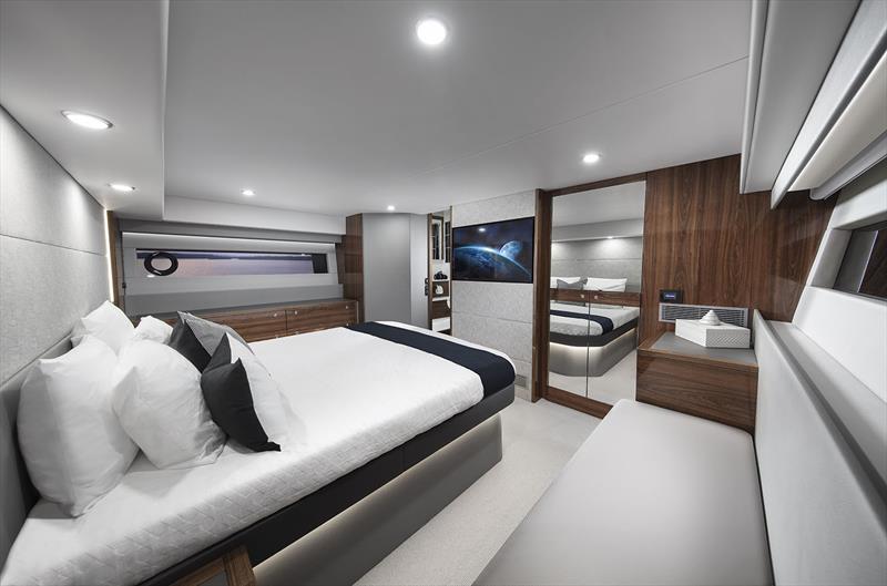 Master Stateroom on board the new Maritimo S60 photo copyright Maritimo taken at  and featuring the Power boat class