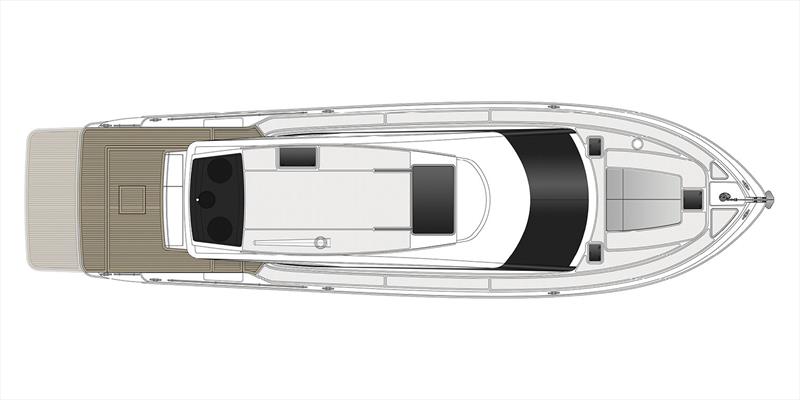 Upper Utility Deck General Arrangement for the new Maritimo S60 photo copyright Maritimo taken at  and featuring the Power boat class