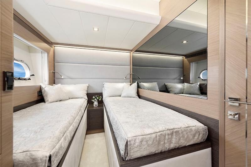 Horizon E81 Hull 2 - Guest Stateroom photo copyright Horizon Yachts taken at  and featuring the Power boat class