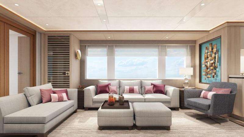 Van der Valk's Project Capella - Main salon - photo © Van der Valk Shipyard