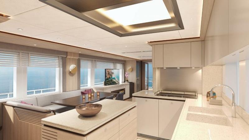 Van der Valk's Project Capella - Galley - photo © Van der Valk Shipyard