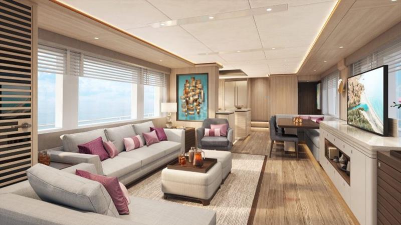 Van der Valk's Project Capella - Main salon - photo © Van der Valk Shipyard