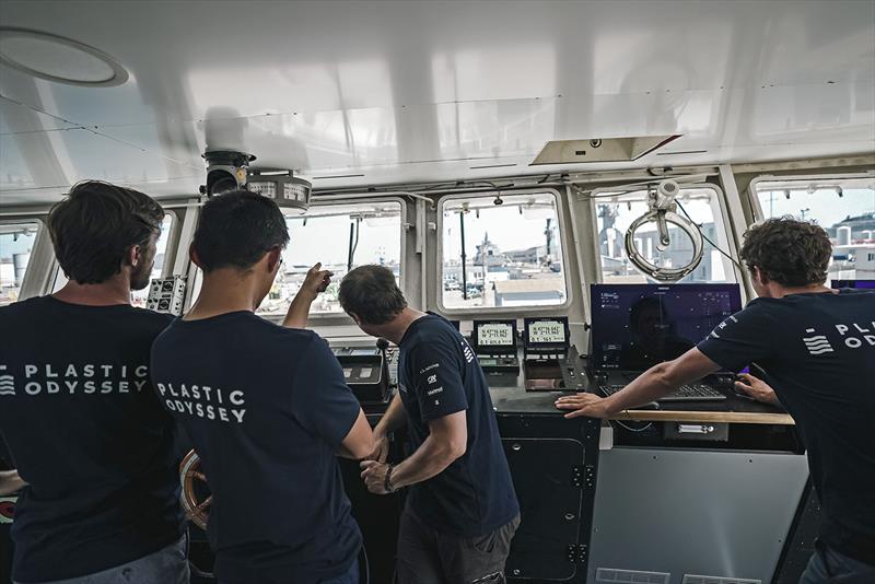 Plastic Odyssey research vessel crew photo copyright Simrad taken at  and featuring the Power boat class