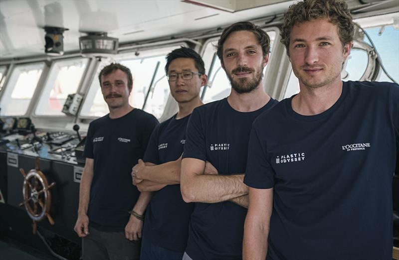 Plastic Odyssey research vessel crew photo copyright Simrad taken at  and featuring the Power boat class