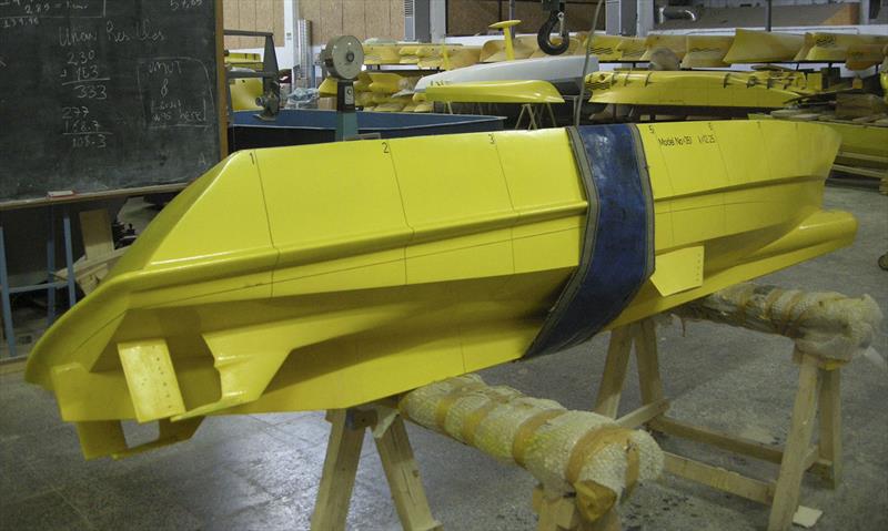 45m advanced hull form for tank testing - photo © Bray Yacht Design