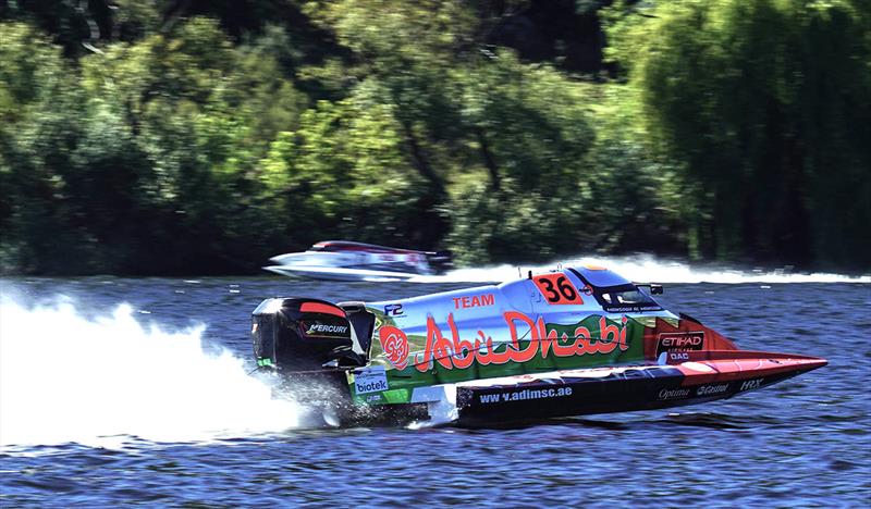 Team Abu Dhabi's Mansoor Al Mansoori in action in Portugal - UIM F2 World Championship 2023 - photo © Narayan Marar