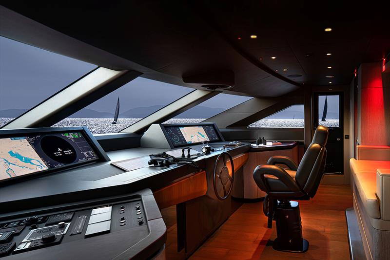 Team Italia Marine Bridge Custom Line 140 UD wheelhouse - photo © Team Italia Marine