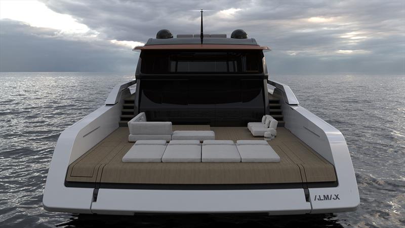Sanlorenzo SP110 stern - photo © Sanlorenzo Yachts