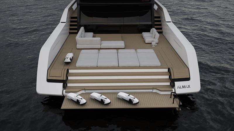 Sanlorenzo SP110 stern - photo © Sanlorenzo Yachts