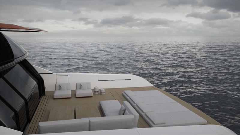 Sanlorenzo SP110 stern - photo © Sanlorenzo Yachts