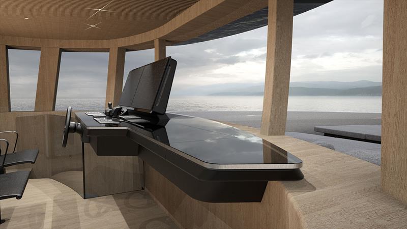 Sanlorenzo SP110 wheelhouse - photo © Sanlorenzo Yachts