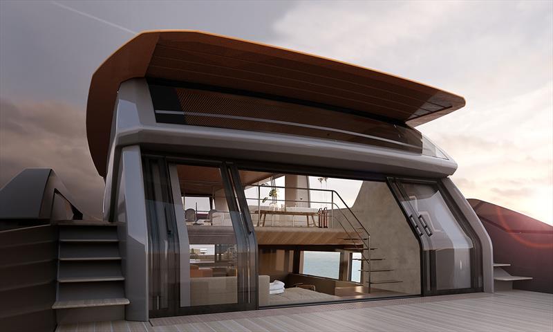 Sanlorenzo SP110 lounge - photo © Sanlorenzo Yachts