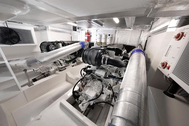 Maritimo M55 Engine room slider photo copyright Maritimo taken at  and featuring the Power boat class