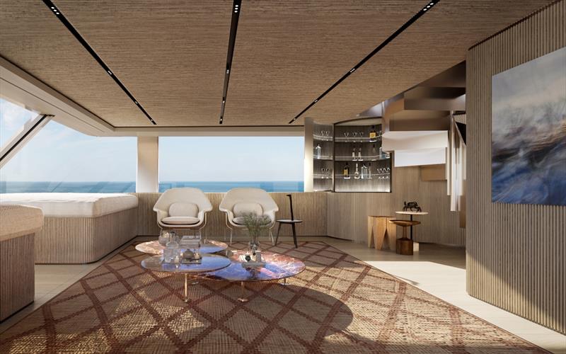 Sanlorenzo SX120 - living room - photo © Sanlorenzo Yachts