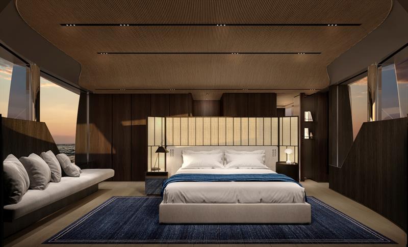 Sanlorenzo SX120 - Owner's cabin - photo © Sanlorenzo Yachts