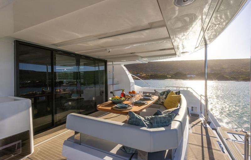 Leopard 46 Powercat cockpit - photo © Leopard Catamarans