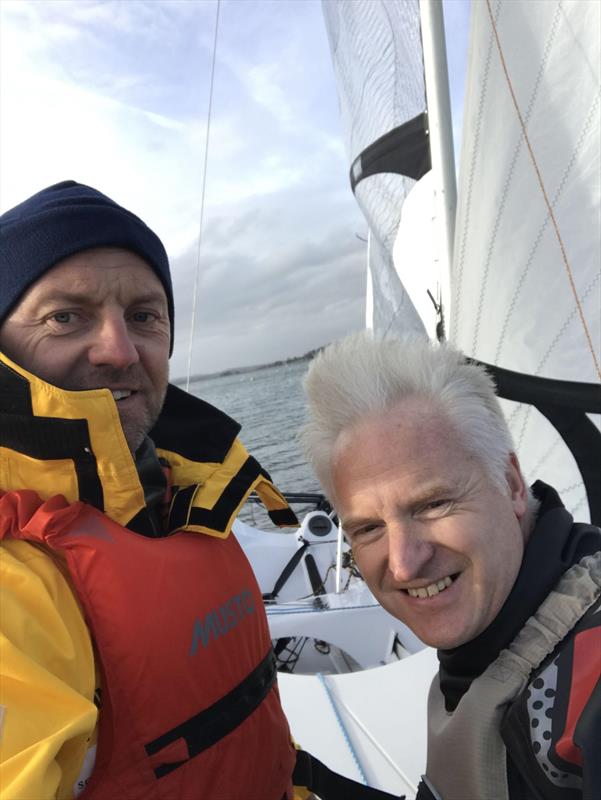 Ian Walker & Keith Bedborough win the John Merricks Tiger Trophy - GJW Direct Sailjuice Winter Series Round 6 photo copyright Ian Walker taken at Rutland Sailing Club and featuring the RS400 class