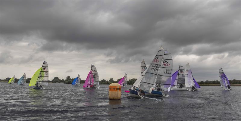 Overcast conditions on Saturday in the RS400 Northern Tour Open at Notts County photo copyright David Eberlin taken at Notts County Sailing Club and featuring the RS400 class