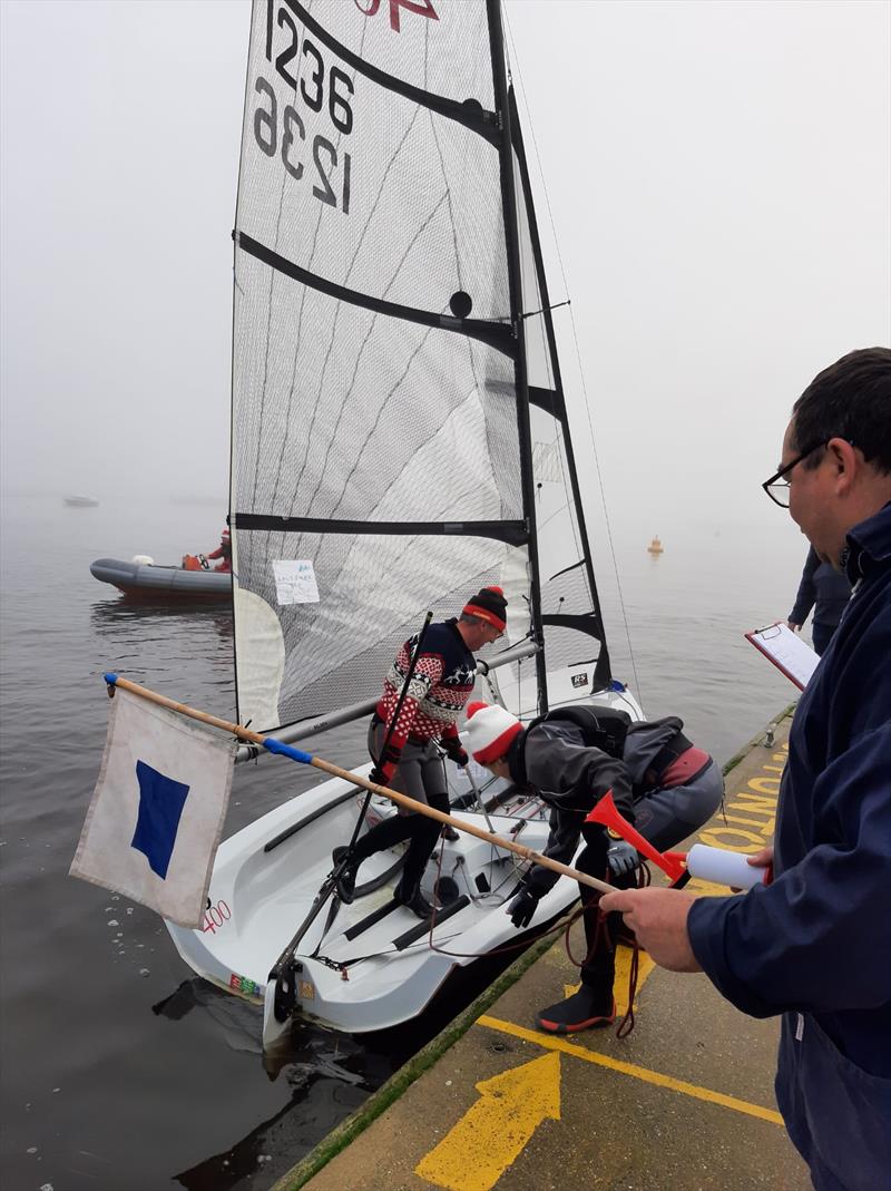 Casting off during the Hunt Cup 2021 at Lymington Town Sailing Club - photo © Richard Russell, Sue Markham & Abbey Knightly-Hanson