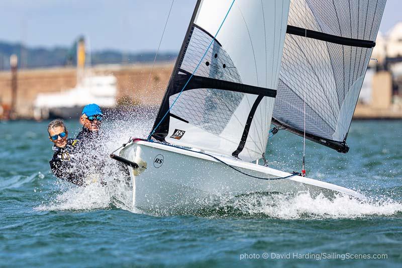 Howard Farbrother and Lou Hosken - RS400 fleet at Poole Week - photo © David Harding / www.sailingscenes.com