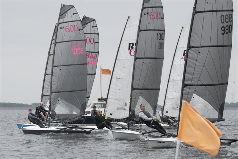 Start of Race 4 - RS600 Rooster National Tour Inland Championship 2025 photo copyright Paul Sanwell / OPP taken at Grafham Water Sailing Club and featuring the RS600 class