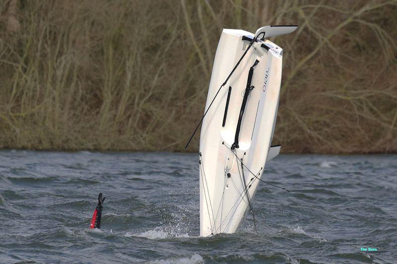 ...but a good chance to practice some synchronised moves - week 8 of the Alton Water Fox's Chandlery & Anglian Water Frostbite Series photo copyright Tim Bees taken at Alton Water Sports Centre and featuring the  class