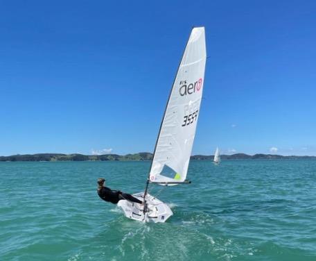 Kate Rasmussen sailing at Maraetai - photo © Rasmussen Archives