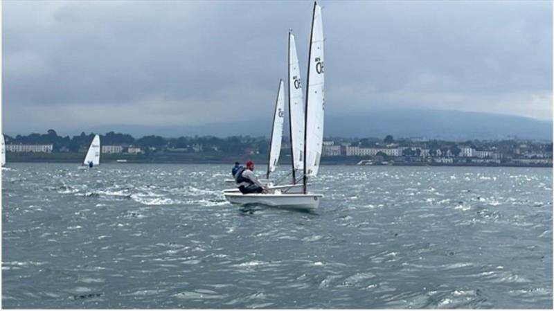 2023 RS Aero National Champion Paul McMahon leading the fleet, Irish RS Aero Nationals 2023 photo copyright Thomas Chaix taken at National Yacht Club, Ireland and featuring the RS Aero 7 class